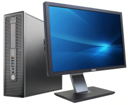 HP EliteDesk 800 G1 SFF + 22" Professional P2210 Dell