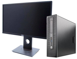 HP EliteDesk 800 G1 SFF + 23" Dell Professional P2317H