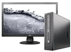HP EliteDesk 800 G1 SFF + 27" AOC E2770PQU