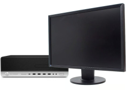 HP EliteDesk 800 G3 SFF + 24" EIZO FlexScan EV2436W