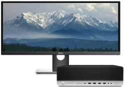 HP EliteDesk 800 G3 SFF + 28,8" DELL UltraSharp U2917W UltraWide