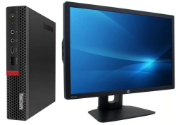 Lenovo ThinkCentre M920q Tiny + HP Z24i